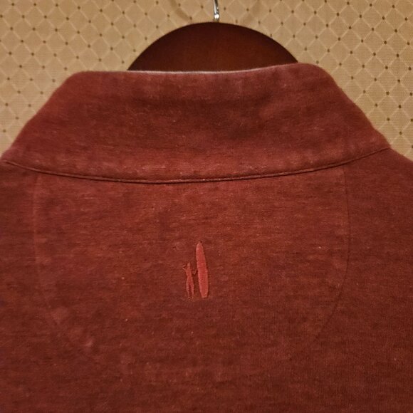 Johnnie-O Quarter-Zip Pullover – Rust Red | Casual Comfort Essential - Picture 6 of 7